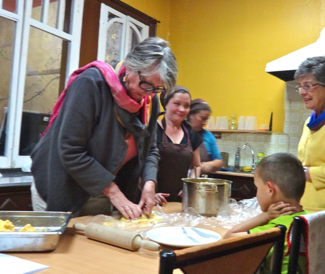 Making the empanadas - hands on!