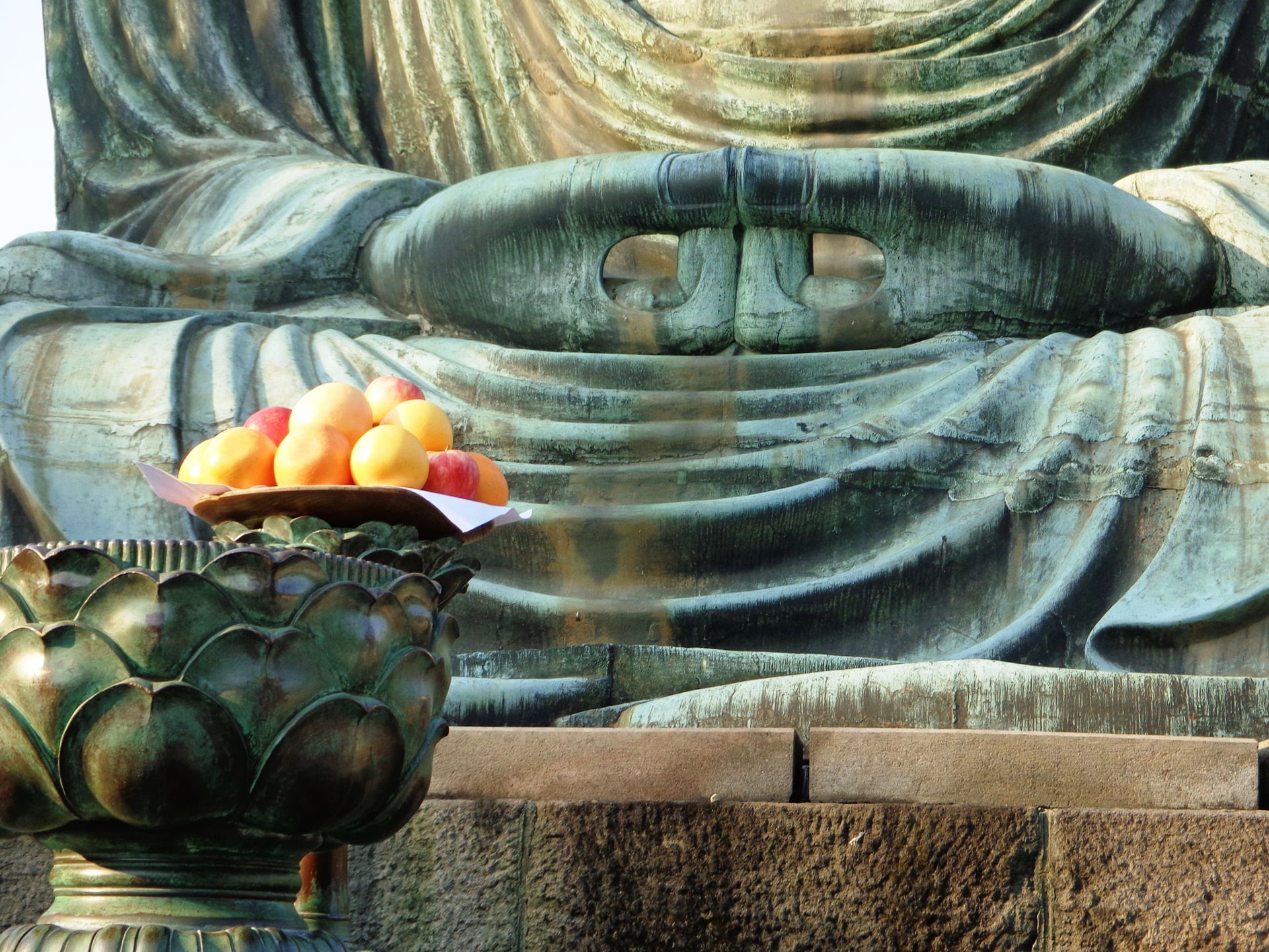 Lap of the Great Buddha, Kamakura, Japan