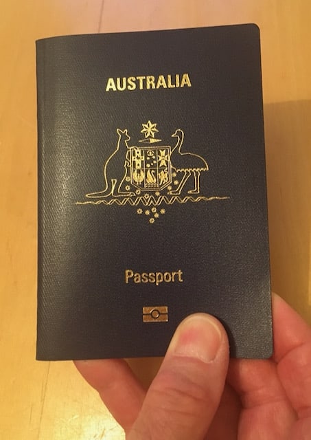 An Australian passport