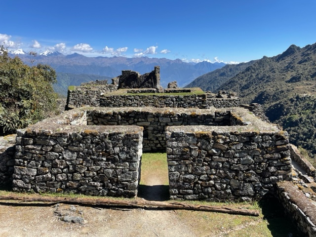Inca Trail ruins Machu Picchu