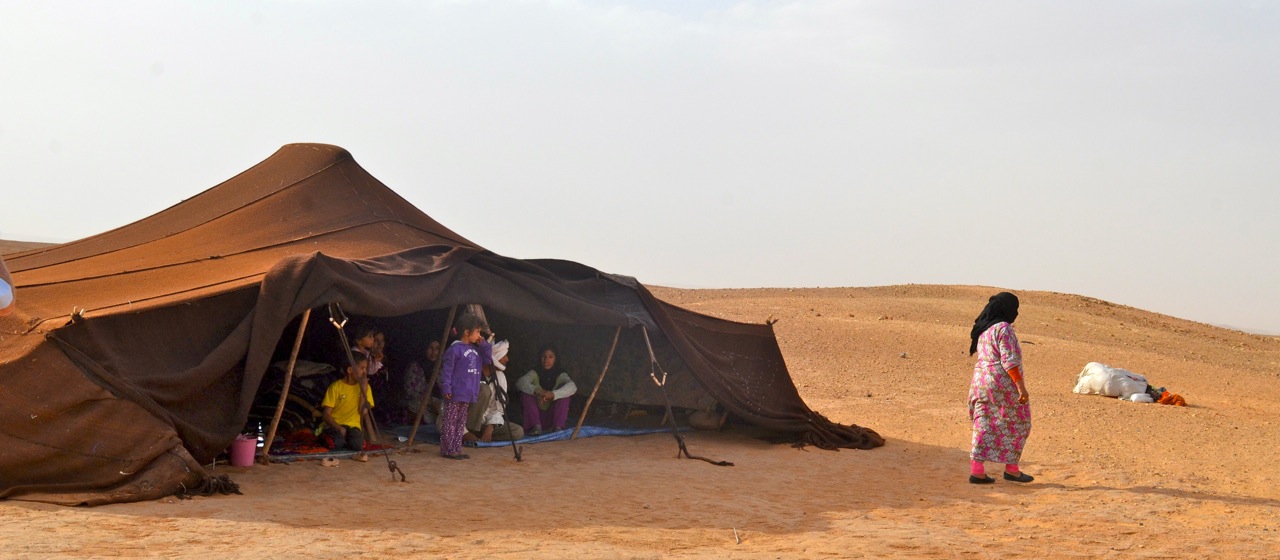 Nomad Family in Morocco