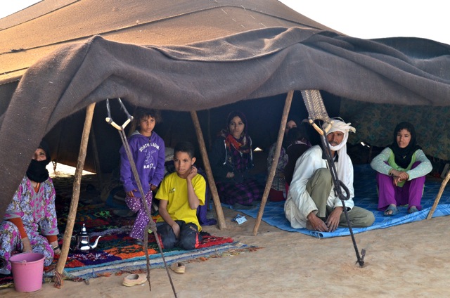 Nomad Family in Morocco