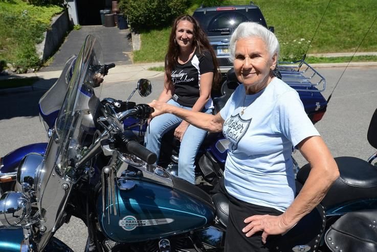 Road sports women over 50 - motorbiking