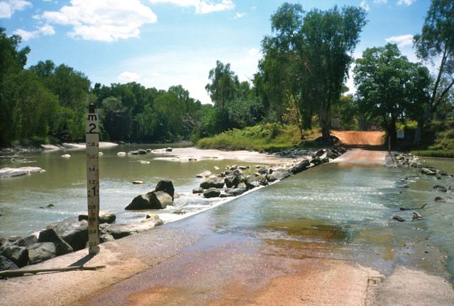 Flooded road in Kakadu National Park, Australia