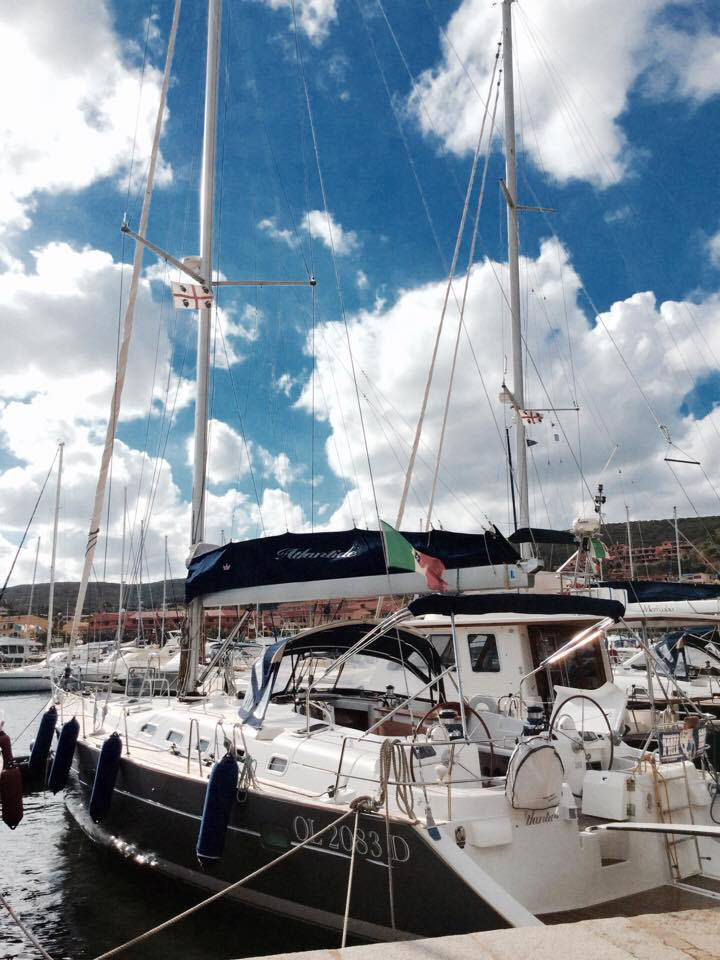 Sailing Sardinia on a windy day