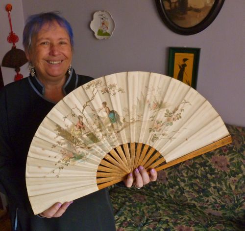 Civil War fan  - a lady's ball fan