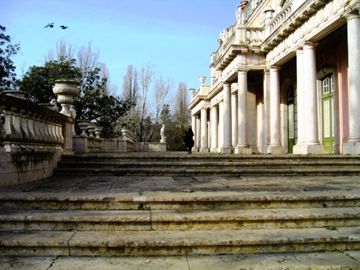 Steps up the side of the Queluz National Palace