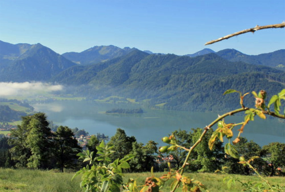 View of Schliersee in Bavaria