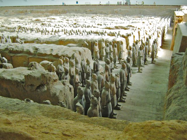 Terra Cotta warriors in Xian, China