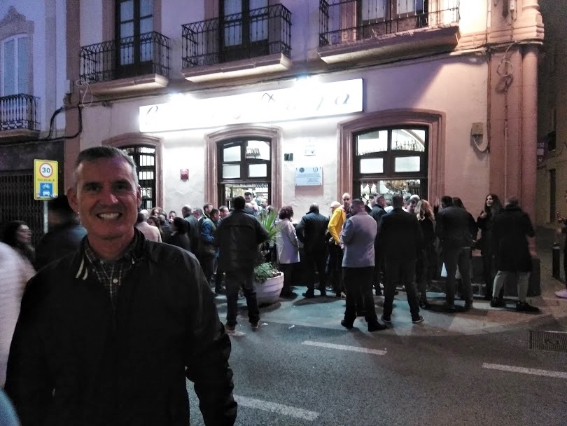 people outside a tapas bar in Almeria City