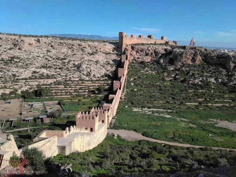 fortress wall of the Alcazaba Almeria