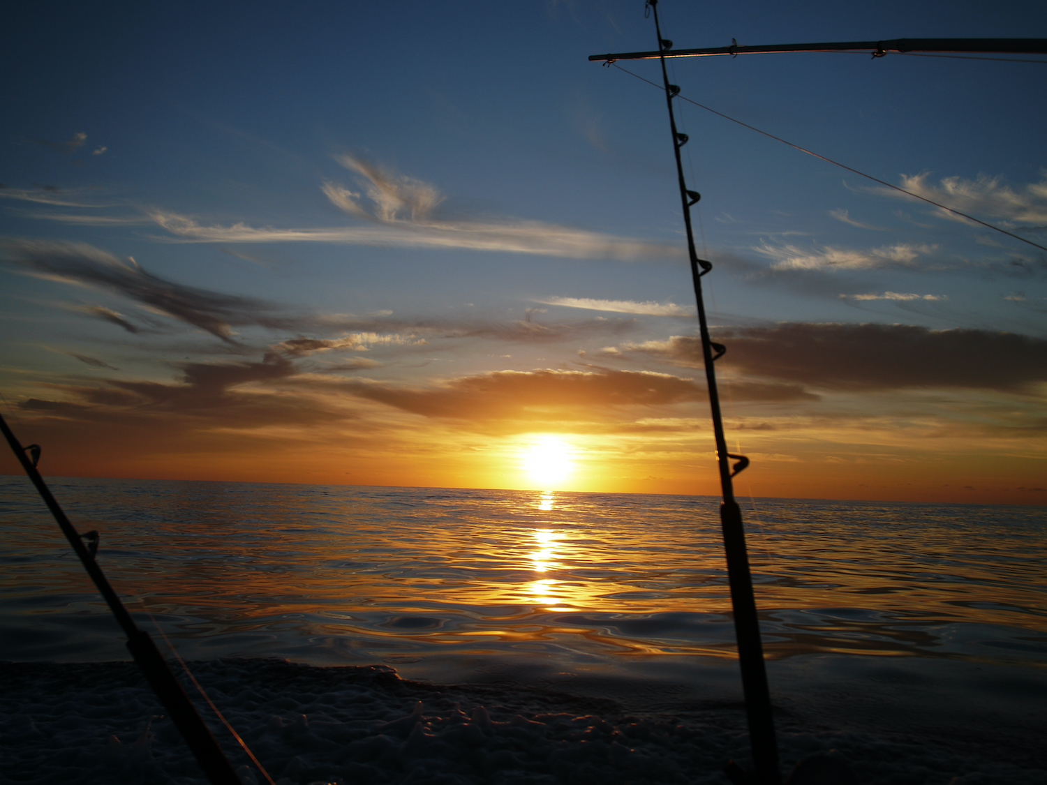 boat mast during lovely sunset