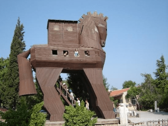 A modern reconstruction of the Trojan Horse