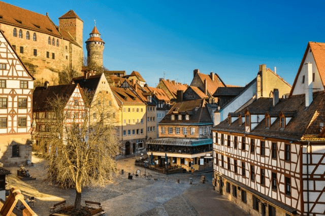 Old Town of Nuremberg, under the castle