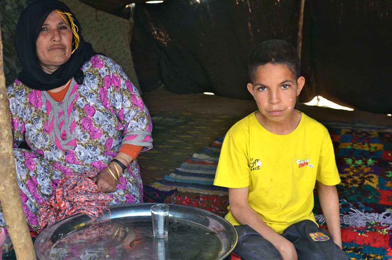 Nomad Family in Morocco