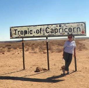 On the road Namibia