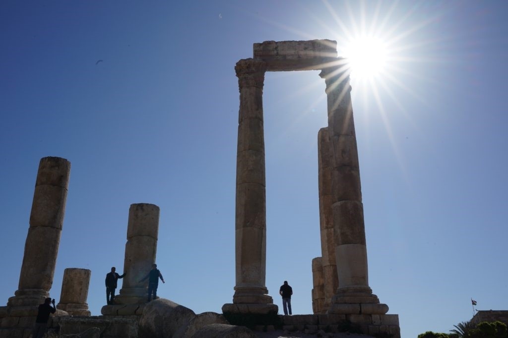 Citadel at Amman in Jordan