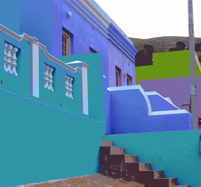 Colorful buildings in Bo Kaap