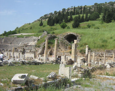 A view over the fields of Delos Island