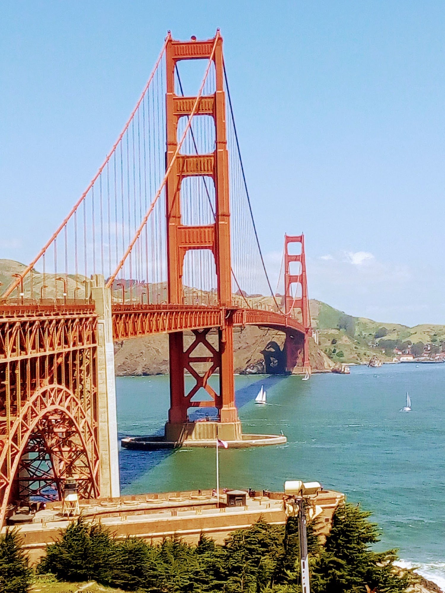 The Golden Gate Bridge in the sunshine, San Francisco
