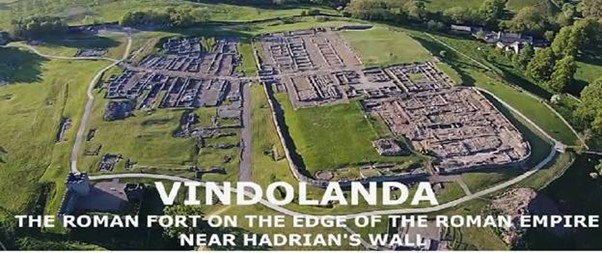 A roman fort near Hadrian's Wall