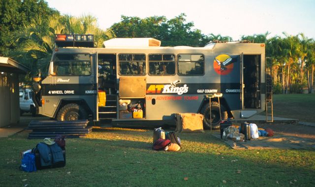 A camping van in Kakadu National Park, Australia