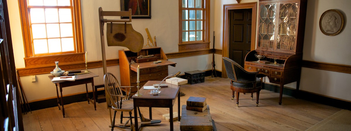 Interior at Mount Vernon, home of George Washington