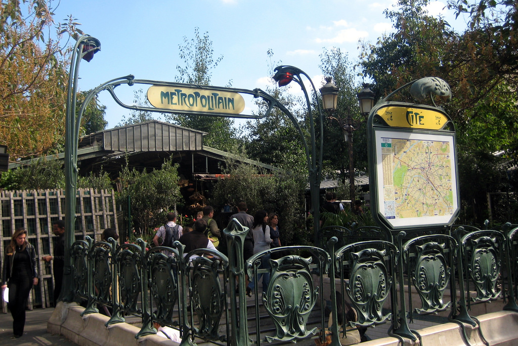 Paris,The metro station on the Île de la Cité, France, French adventure