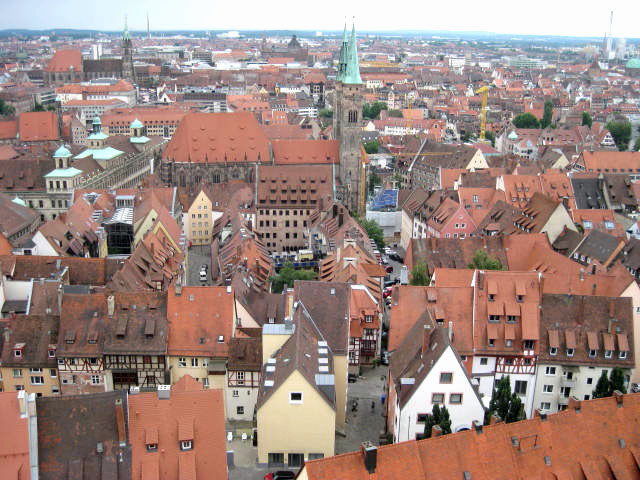 Old City Nuremberg Germany, also called Nürnberg in German