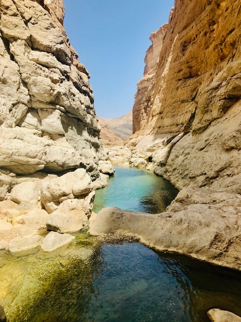 Rocks and water