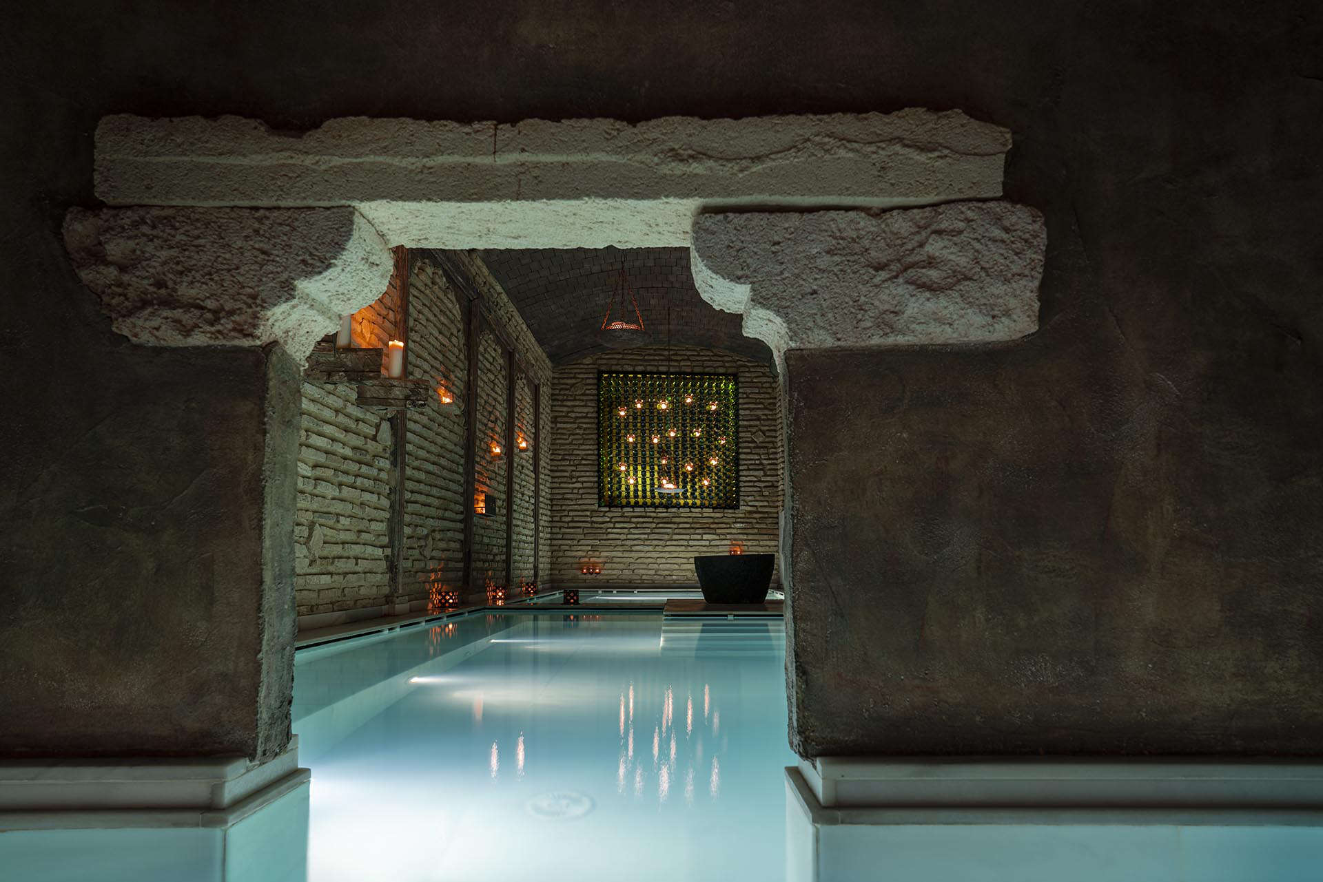 ancient, underground spa baths at Aire Hotel & Spa Almeria