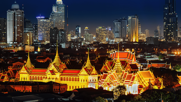 Bangkok lights at night