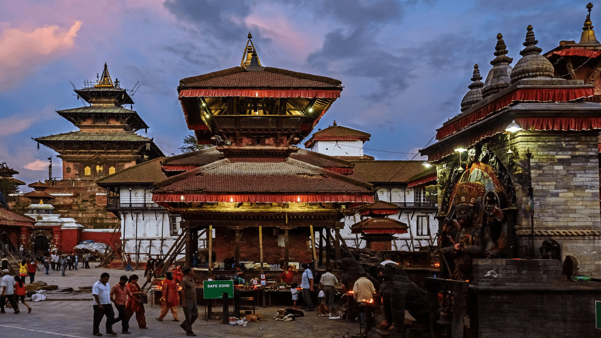 Kathmandu near sunset
