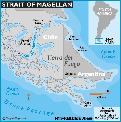 Ushuaia Argentina, Straight of Magellan