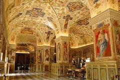Ornate Vatican room in Rome