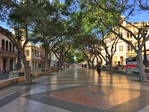 Paseo del Prado in Havana, Cuba