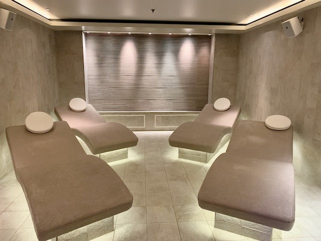 sauna beds in a spa