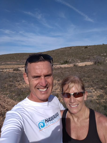 Mogsy and Richard in Cabo de Gata national park