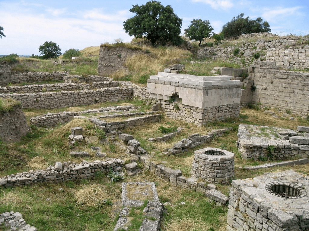 Trojan ruins after the Trojan war
